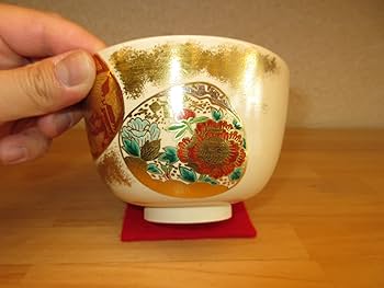 Amazon | 【逢絢亭】茶道具 茶碗 抹茶茶碗 京焼 仁清写 貝合わせの図